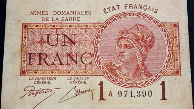 1 franc Mines domaniales de la Sarre type 1920