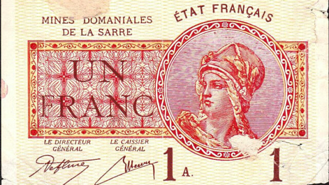 1 franc Mines domaniales de la Sarre type 1920