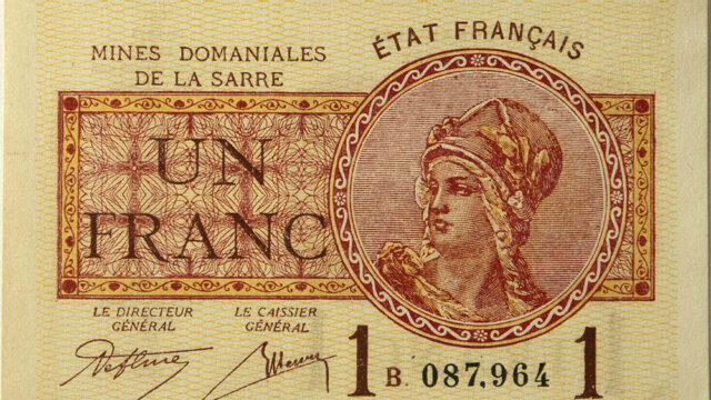 1 franc Mines domaniales de la Sarre type 1920