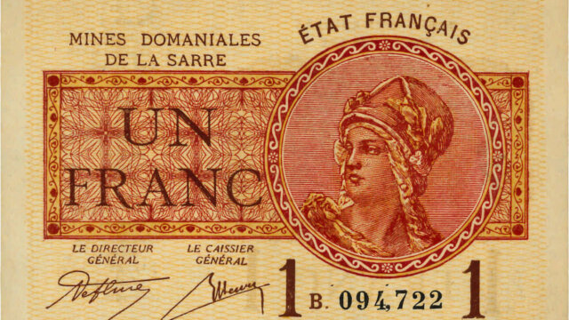 1 franc Mines domaniales de la Sarre type 1920