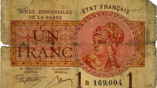 1 franc Mines domaniales de la Sarre type 1920