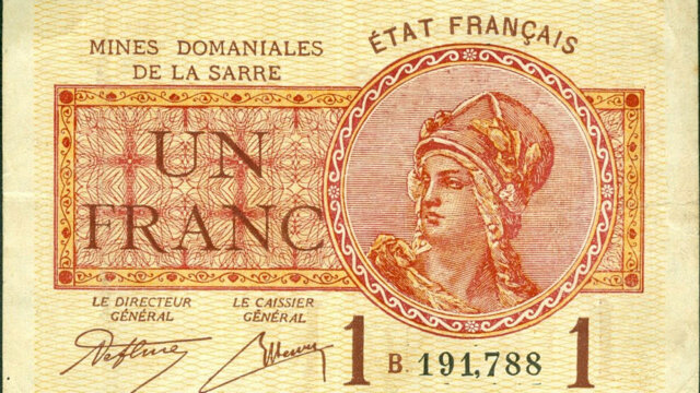 1 franc Mines domaniales de la Sarre type 1920