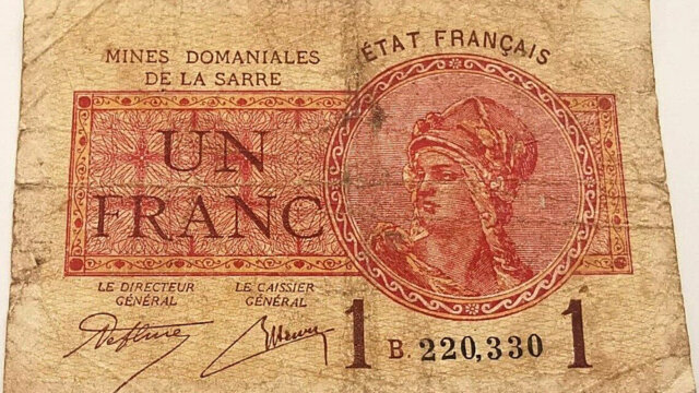 1 franc Mines domaniales de la Sarre type 1920