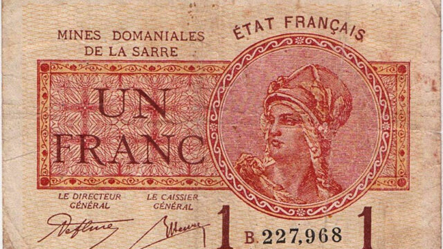 1 franc Mines domaniales de la Sarre type 1920