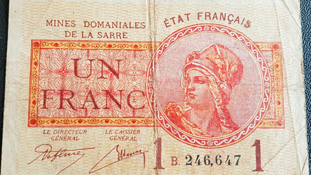 1 franc Mines domaniales de la Sarre type 1920