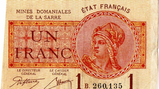 1 franc Mines domaniales de la Sarre type 1920