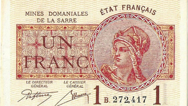 1 franc Mines domaniales de la Sarre type 1920