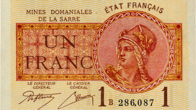 1 franc Mines domaniales de la Sarre type 1920