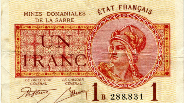 1 franc Mines domaniales de la Sarre type 1920