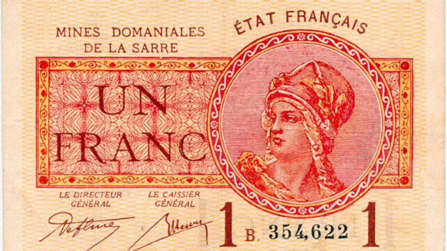 1 franc Mines domaniales de la Sarre type 1920