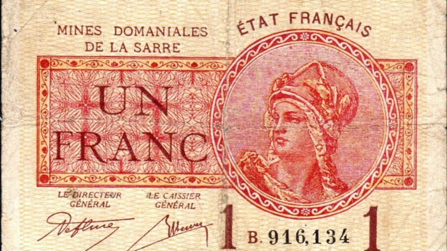 1 franc Mines domaniales de la Sarre type 1920