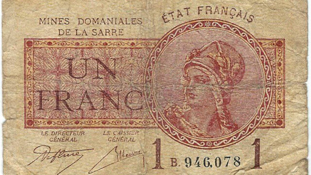 1 franc Mines domaniales de la Sarre type 1920