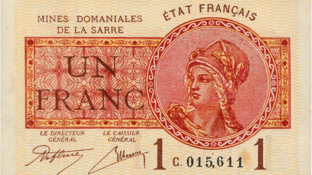 1 franc Mines domaniales de la Sarre type 1920