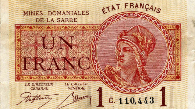 1 franc Mines domaniales de la Sarre type 1920