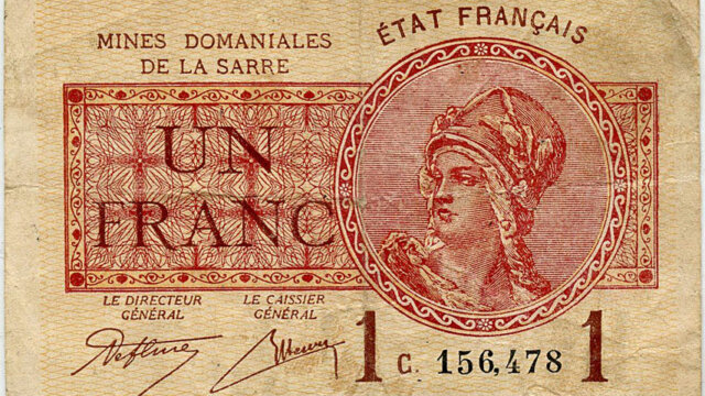 1 franc Mines domaniales de la Sarre type 1920