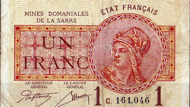 1 franc Mines domaniales de la Sarre type 1920