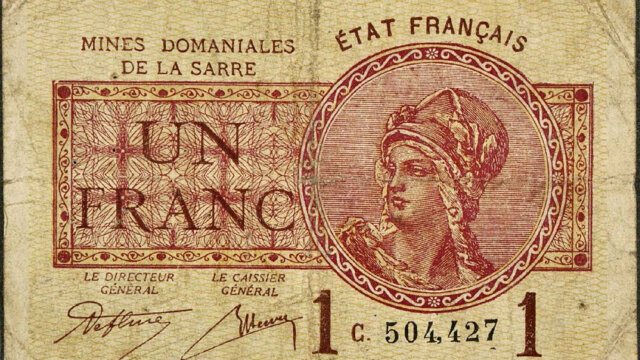 1 franc Mines domaniales de la Sarre type 1920