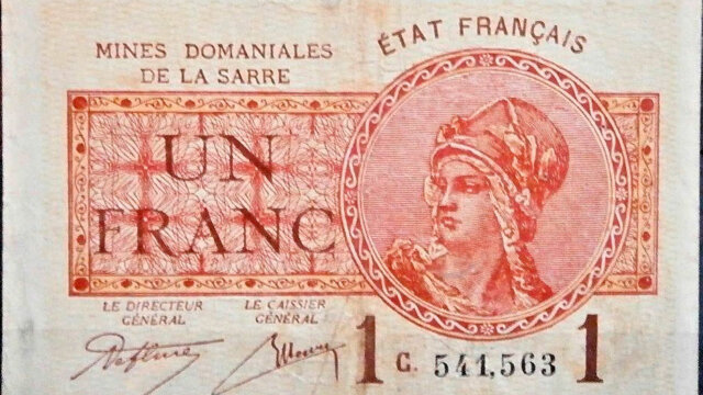 1 franc Mines domaniales de la Sarre type 1920