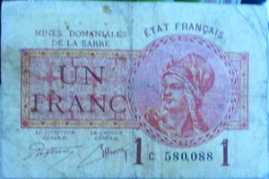 1 franc Mines domaniales de la Sarre type 1920