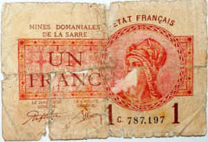 1 franc Mines domaniales de la Sarre type 1920