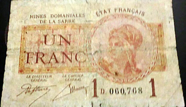 1 franc Mines domaniales de la Sarre type 1920