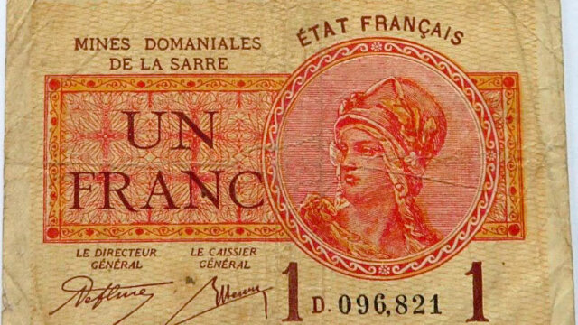 1 franc Mines domaniales de la Sarre type 1920