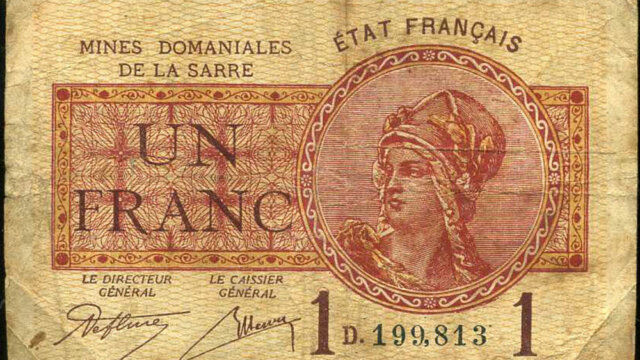 1 franc Mines domaniales de la Sarre type 1920