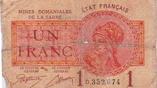 1 franc Mines domaniales de la Sarre type 1920