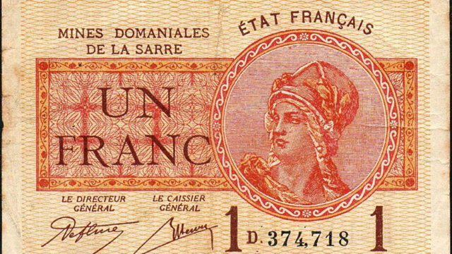 1 franc Mines domaniales de la Sarre type 1920