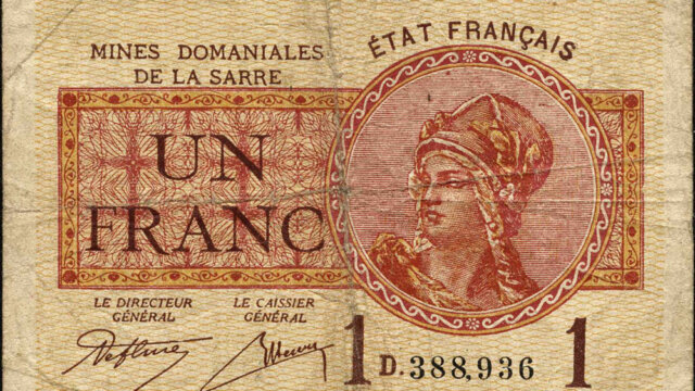 1 franc Mines domaniales de la Sarre type 1920