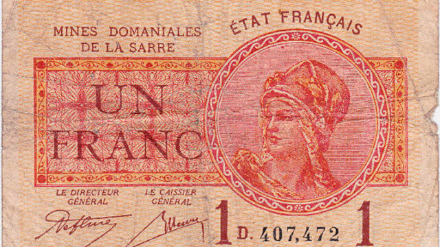 1 franc Mines domaniales de la Sarre type 1920