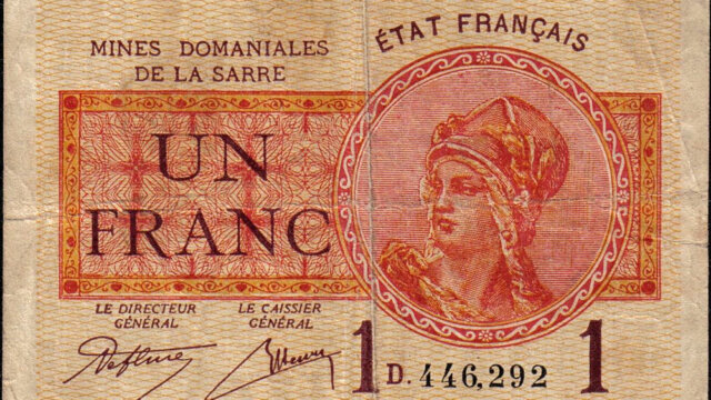 1 franc Mines domaniales de la Sarre type 1920