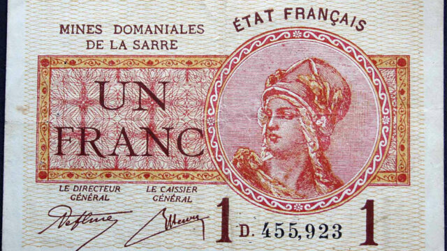 1 franc Mines domaniales de la Sarre type 1920