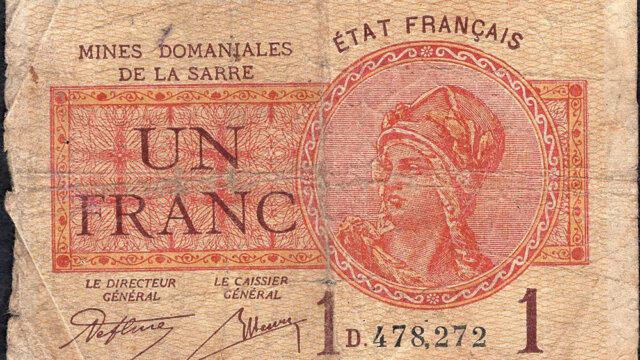 1 franc Mines domaniales de la Sarre type 1920