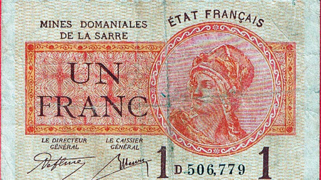 1 franc Mines domaniales de la Sarre type 1920