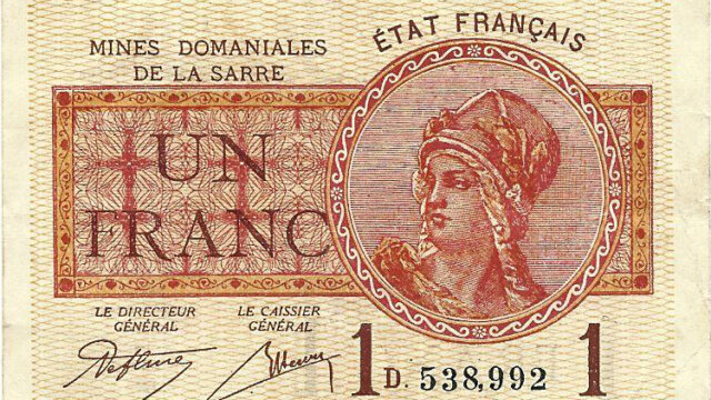 1 franc Mines domaniales de la Sarre type 1920