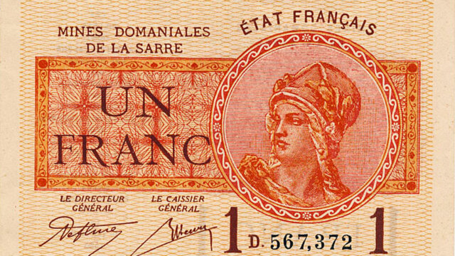 1 franc Mines domaniales de la Sarre type 1920