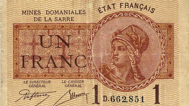 1 franc Mines domaniales de la Sarre type 1920