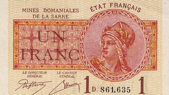 1 franc Mines domaniales de la Sarre type 1920