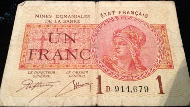 1 franc Mines domaniales de la Sarre type 1920