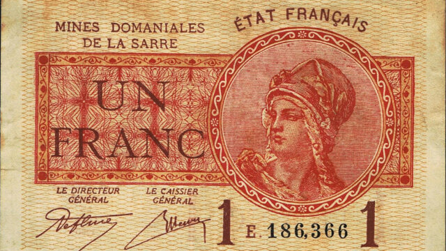 1 franc Mines domaniales de la Sarre type 1920