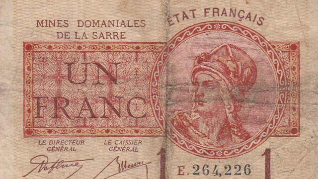 1 franc Mines domaniales de la Sarre type 1920