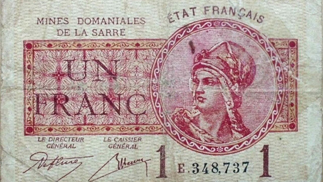 1 franc Mines domaniales de la Sarre type 1920