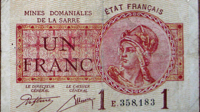 1 franc Mines domaniales de la Sarre type 1920