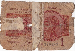 1 franc Mines domaniales de la Sarre type 1920