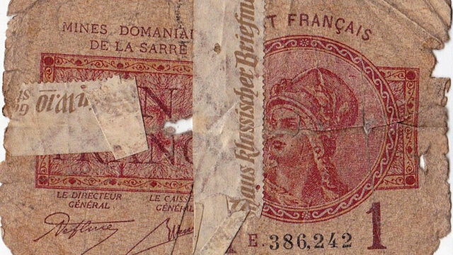 1 franc Mines domaniales de la Sarre type 1920