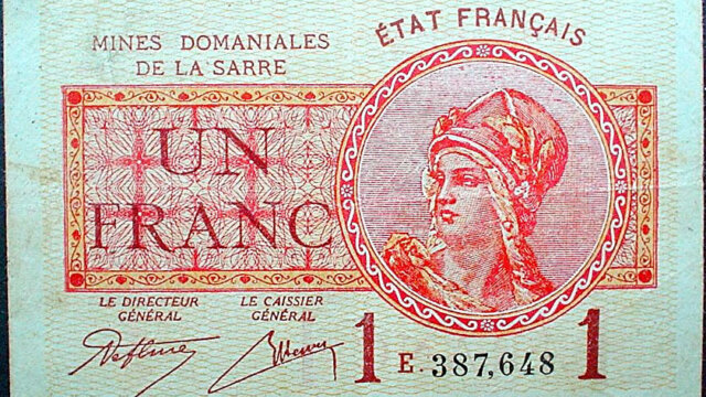 1 franc Mines domaniales de la Sarre type 1920