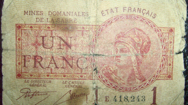 1 franc Mines domaniales de la Sarre type 1920