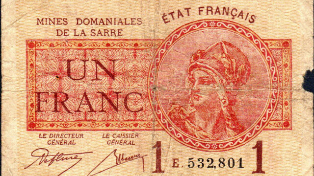 1 franc Mines domaniales de la Sarre type 1920