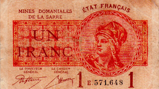 1 franc Mines domaniales de la Sarre type 1920